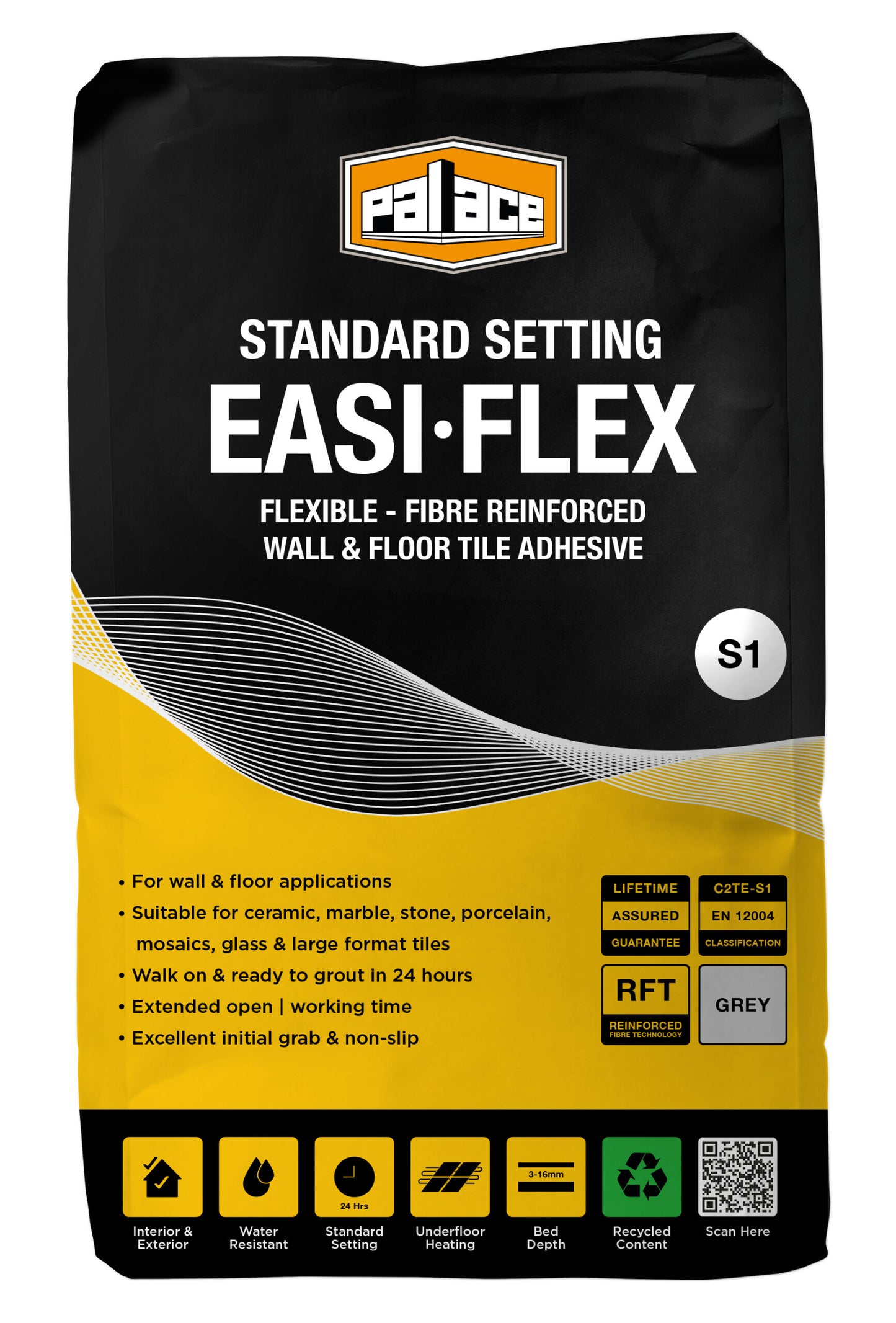 54 bags PALACE Easi-Flex Wall & Floor Adhesive – Grey