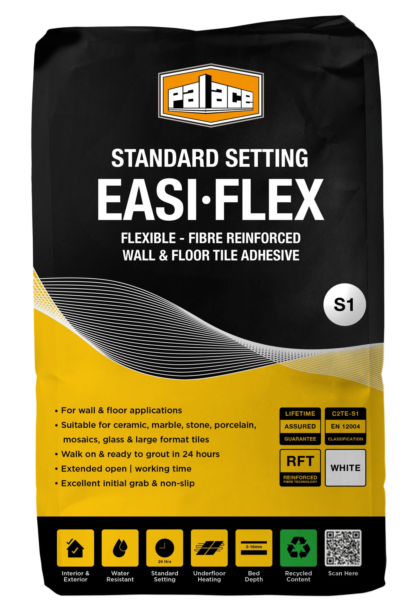 54 bags PALACE Easi-Flex Wall & Floor Adhesive – White