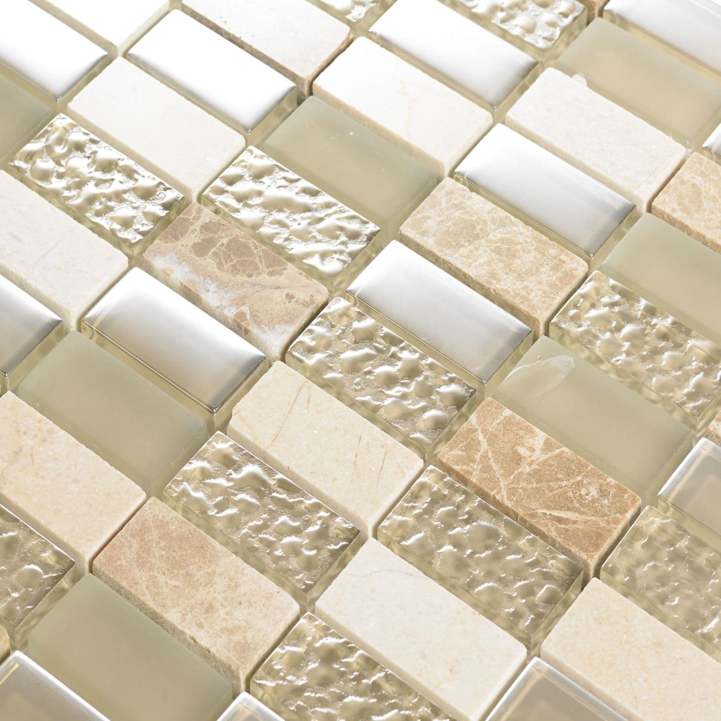 Light Beige Linear Mosaic 30x30