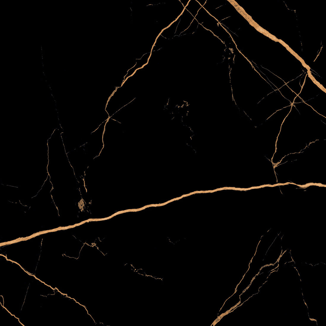Atlantis Black 60x60 Gold Matt