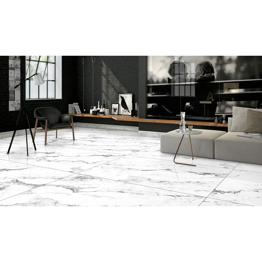 Lucina 60x120 White Matt Carving R10