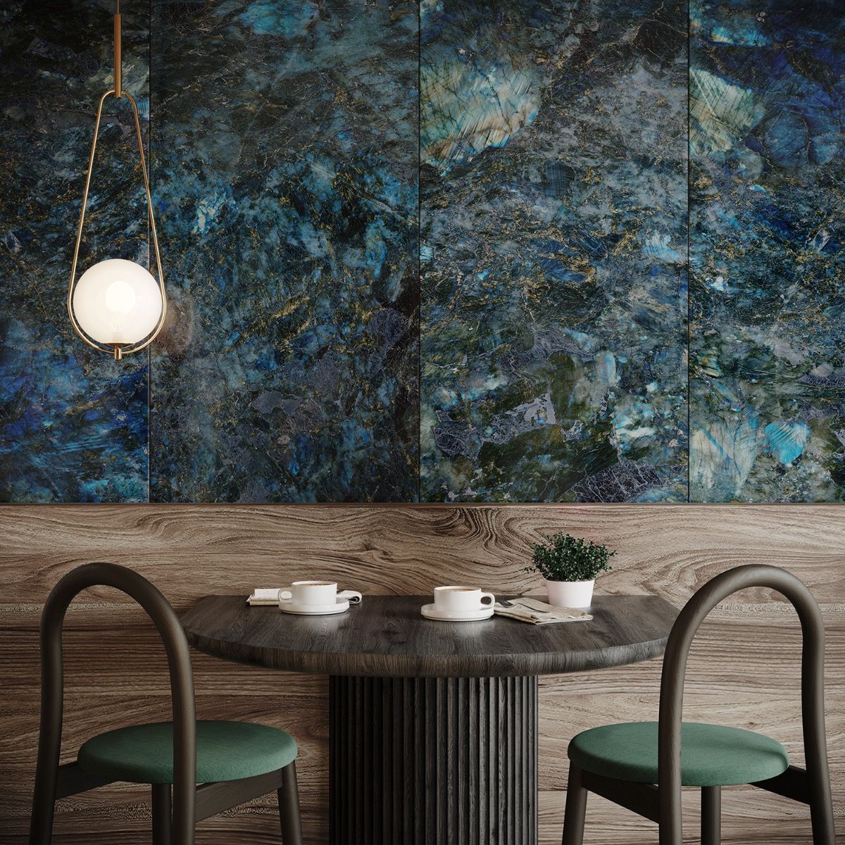 Labradorite Lemurian 60cm x 120cm Ultra Gloss Porcelain Wall and Floor Tile 🇪🇸