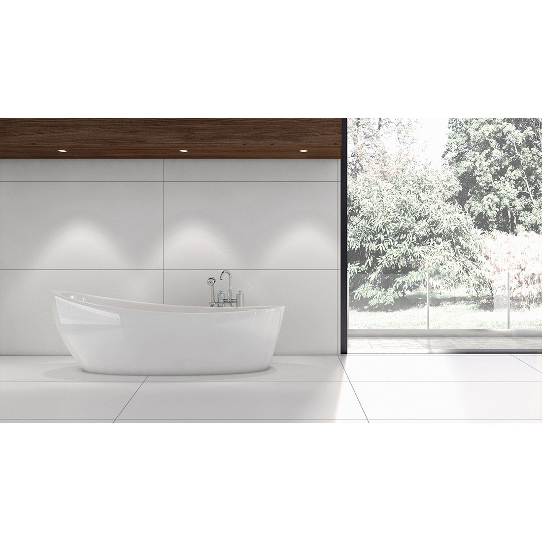 Super White 60x120 White Matt Rectified