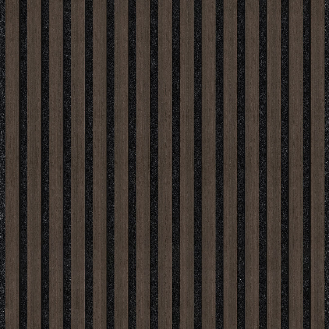 Wooden Slat Acoustic Panel Choco Brown 2900mm x 600mm