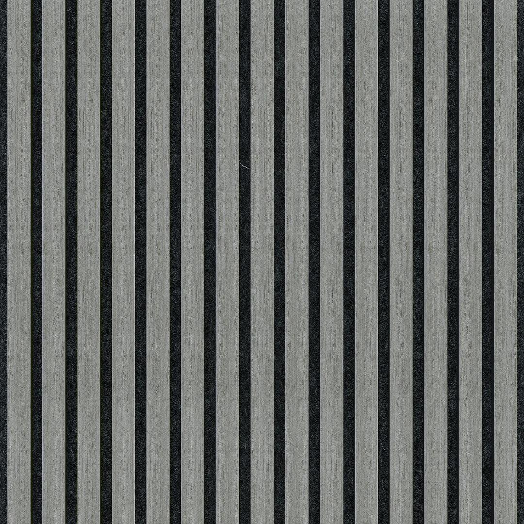 Wooden Slat Acoustic Panel Grey Oak 2400mm x 600mm