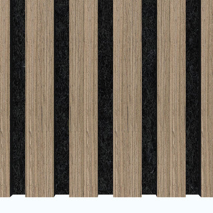 Wooden Slat Acoustic Panel Light Walnut 2900mm x 600mm