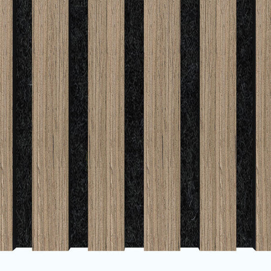 Wooden Slat Acoustic Panel Light Walnut 2900mm x 600mm