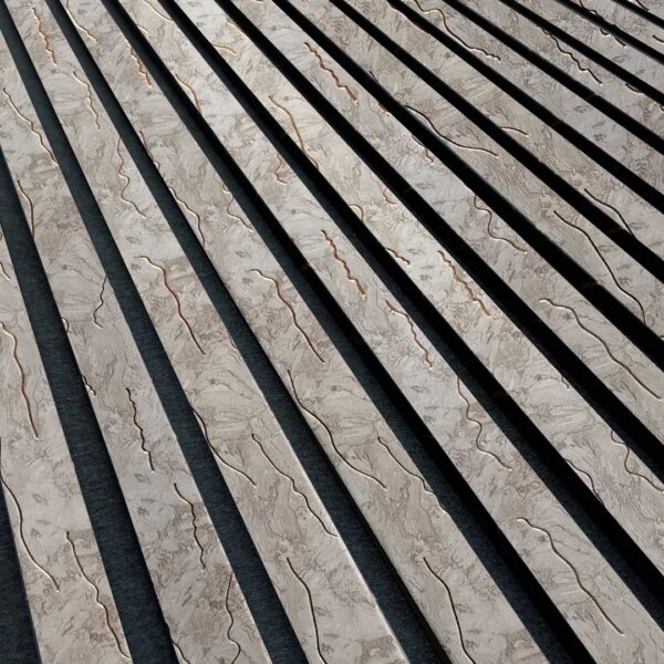 Wooden Slat Acoustic Panel Beige Gold Vein 2400mm x 600mm