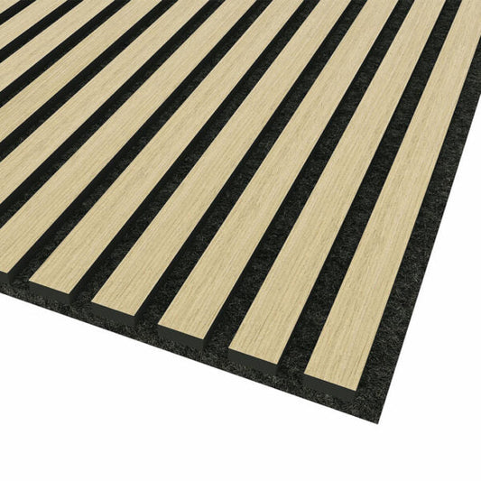 Wooden Slat Acoustic Panel Natural Oak 2900mm x 600mm