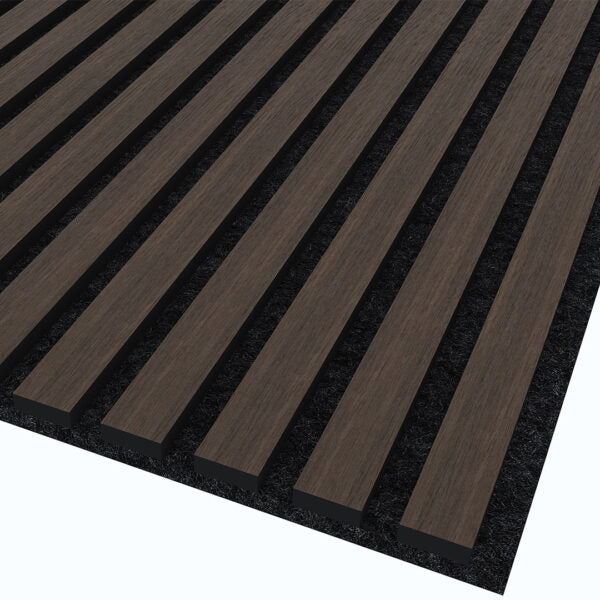 Wooden Slat Acoustic Panel Choco Brown 2900mm x 600mm