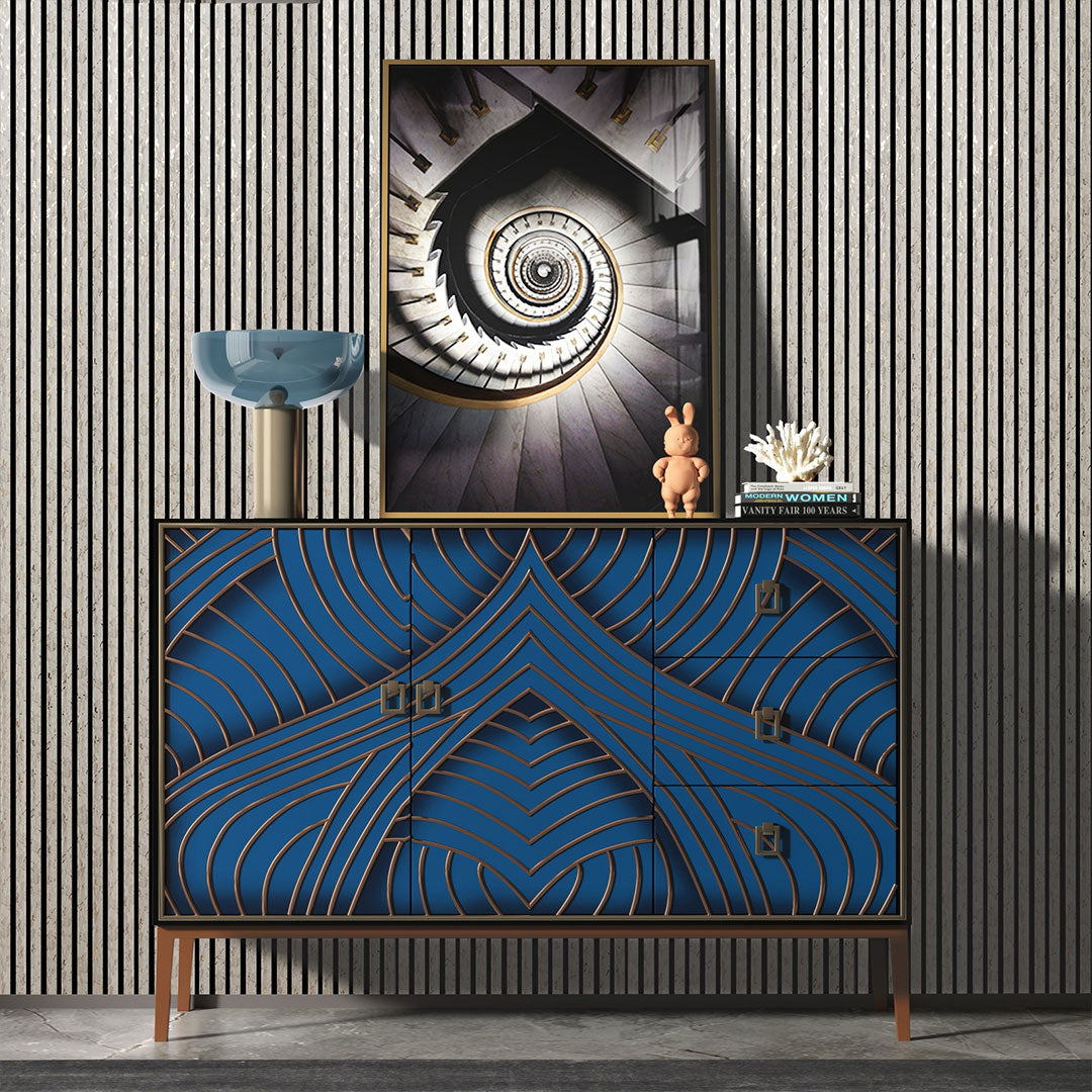 Wooden Slat Acoustic Panel Beige Gold Dot 2400mm x 600mm