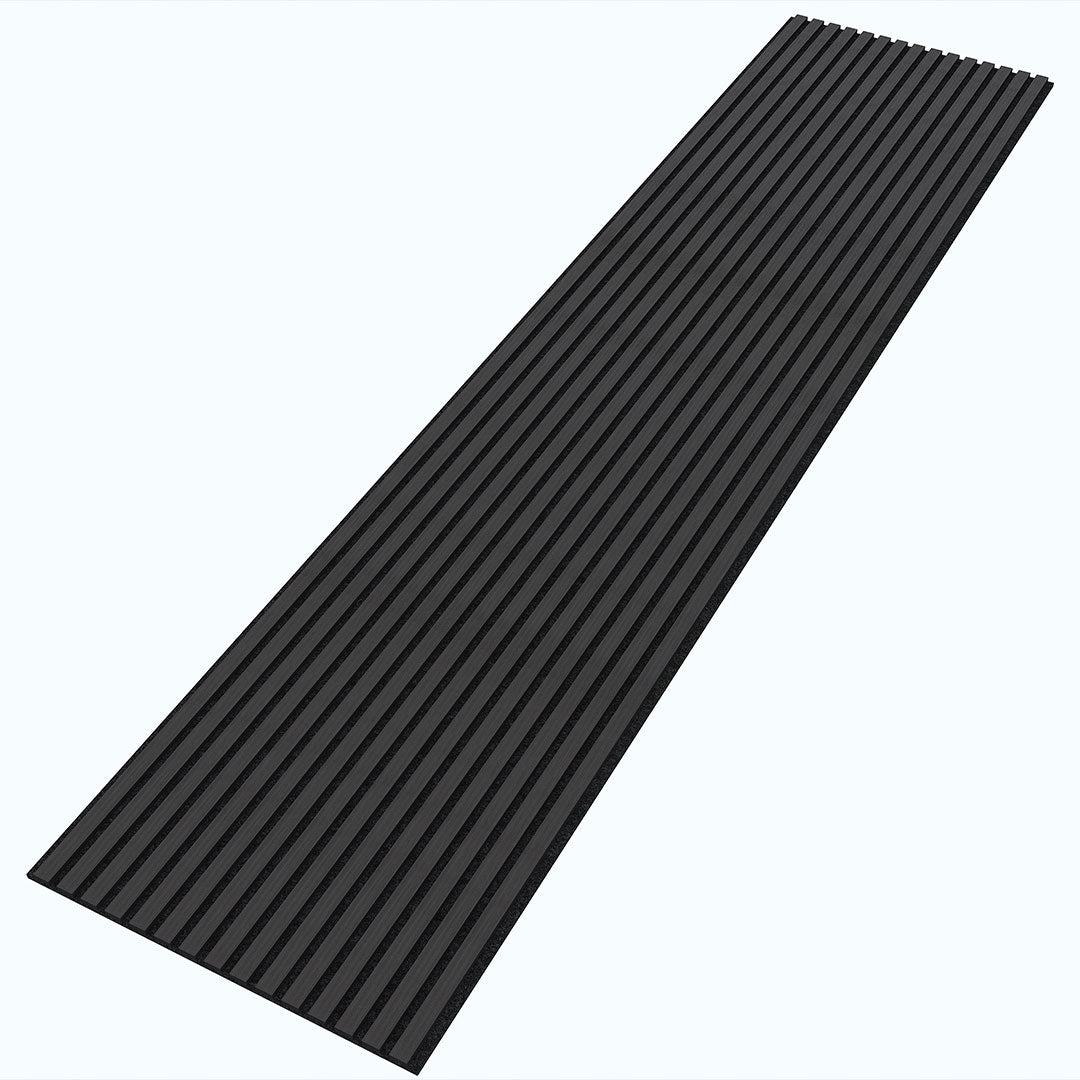 Wooden Slat Acoustic Panel Black Oak 2400mm x 600mm
