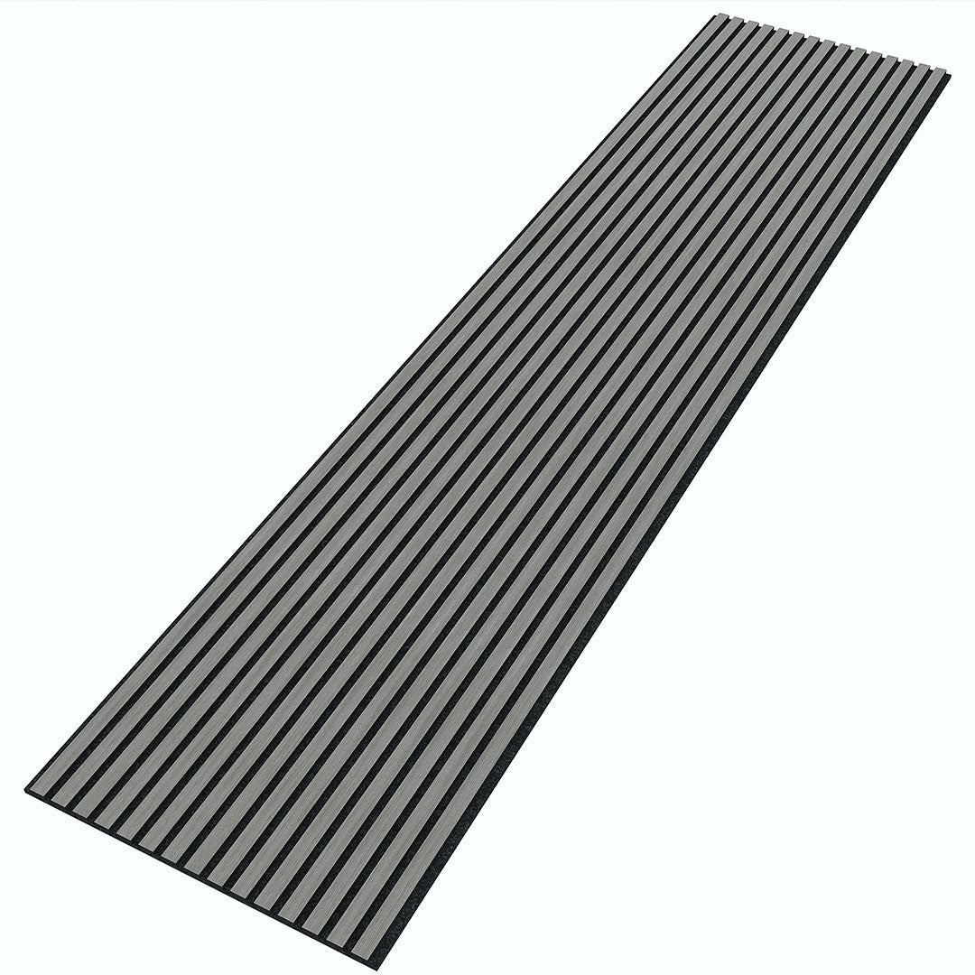 Wooden Slat Acoustic Panel Grey Oak 2400mm x 600mm