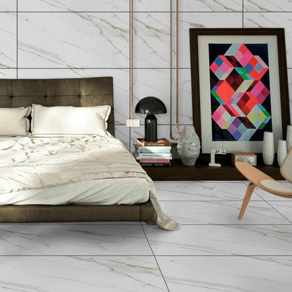 57.6 SQM Pallet Deal: Canna White Porcelain 30x60cm Tiles
