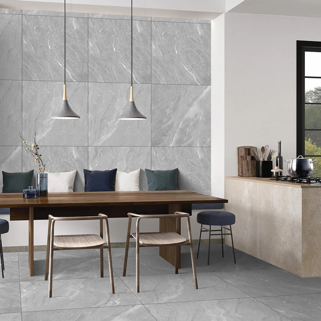 54.72 SQM Pallet Deal: Yorks Grey Matt Porcelain Tiles 60x60cm