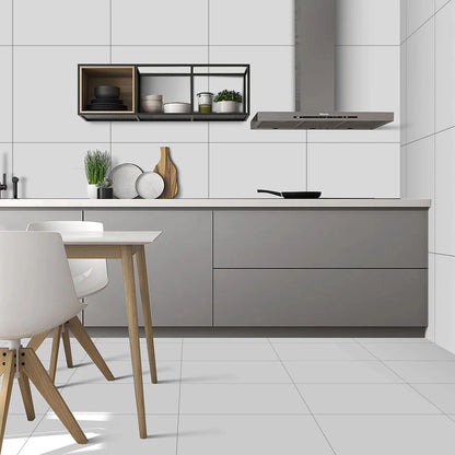 54.72 SQM Pallet Deal: Plain White Gloss Porcelain 60x60cm Tiles