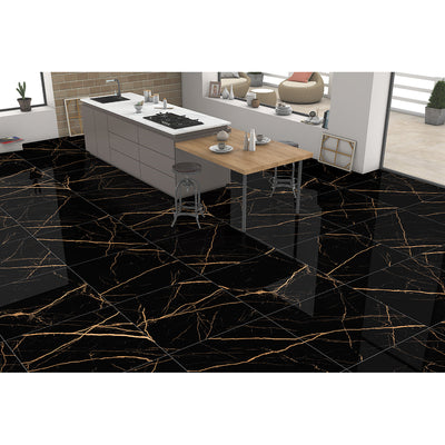 ATL Black 60x60 Gold Polished
