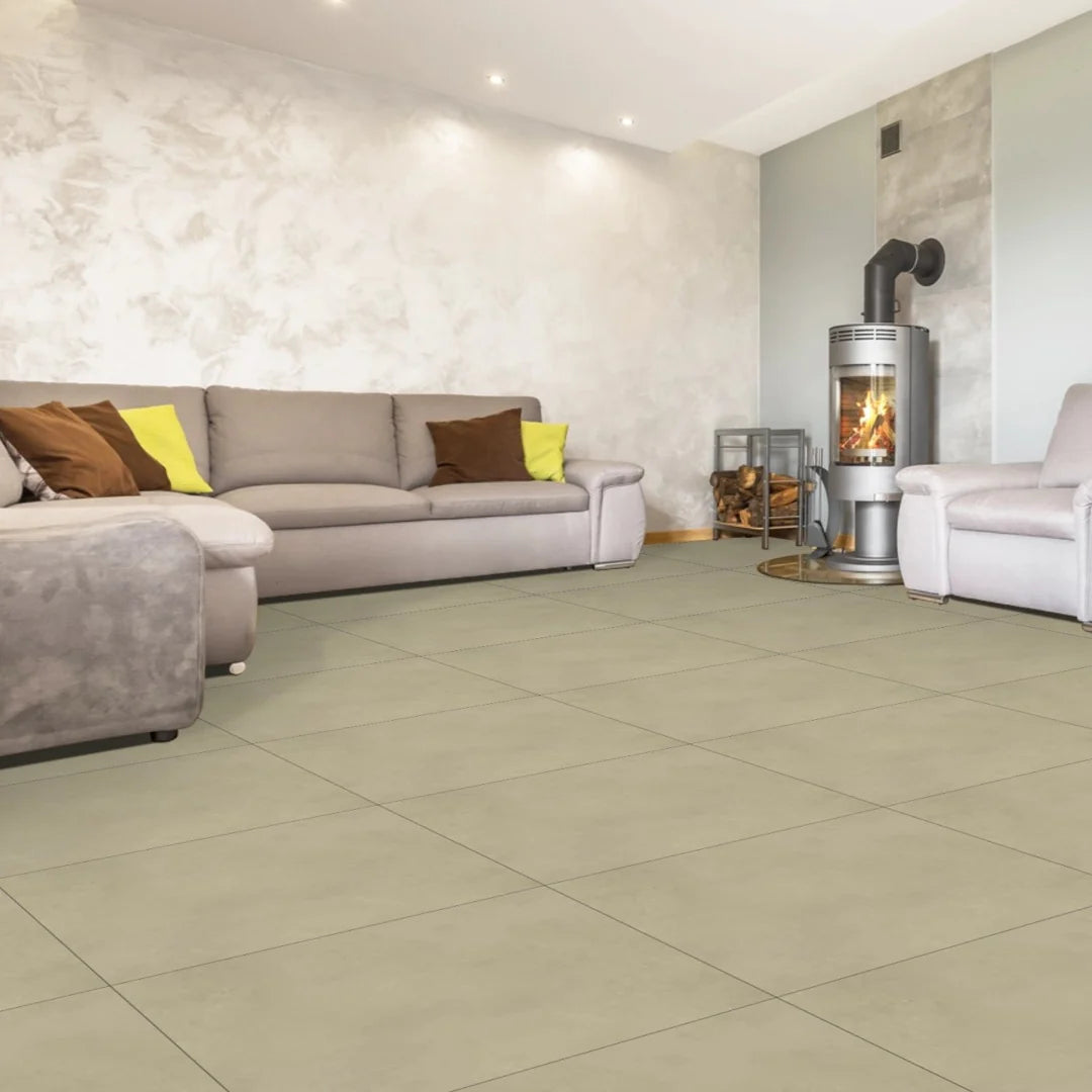 54.72 SQM Pallet Deal: Slate Beige Matt Porcelain 60x60cm Tiles