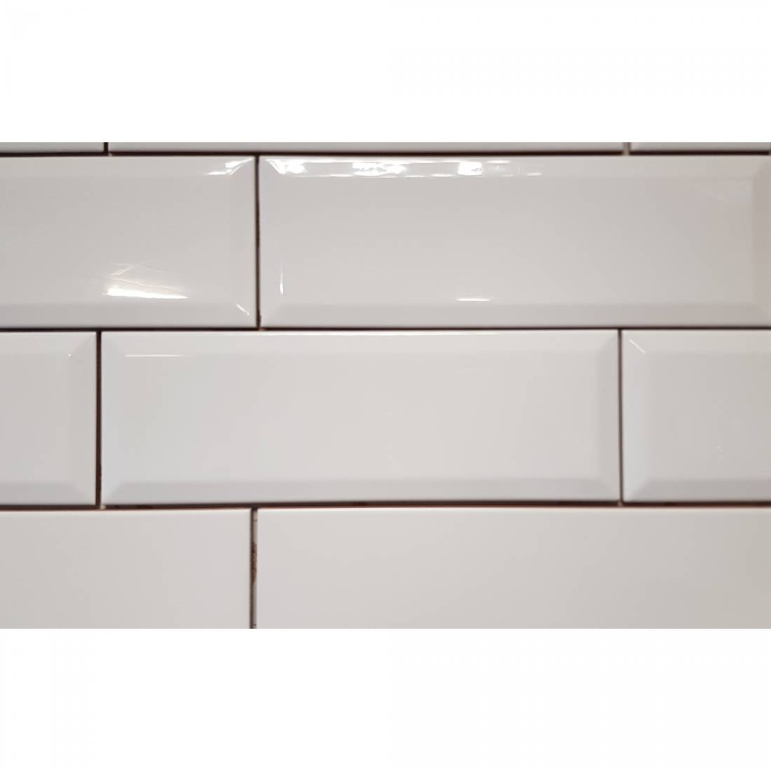 Biselado 10x30 White Matt Bevelled
