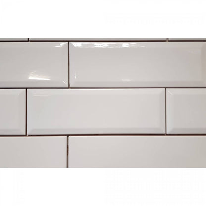 Biselado 10x30 White Matt Bevelled