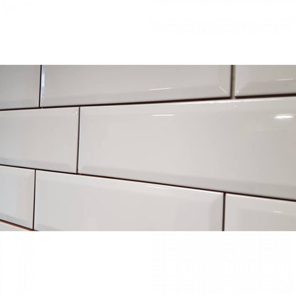 Biselado 10x30 White Matt Bevelled