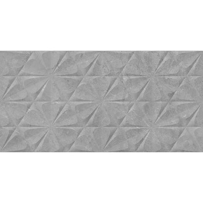 Hampton Floral Decor 30x60 Grey Matt