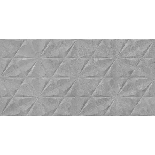 Hampton Floral Decor 30x60 Grey Matt