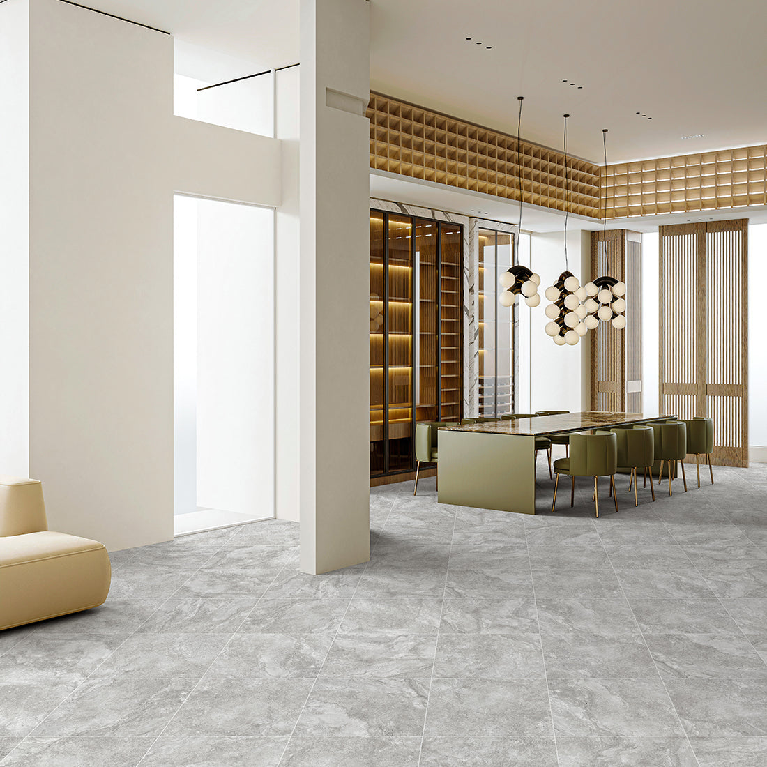 DRSTONE 60.5x60.5 Grey Matt Porcelain