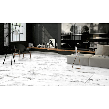 Lucina 60x120 White Matt Carving R10