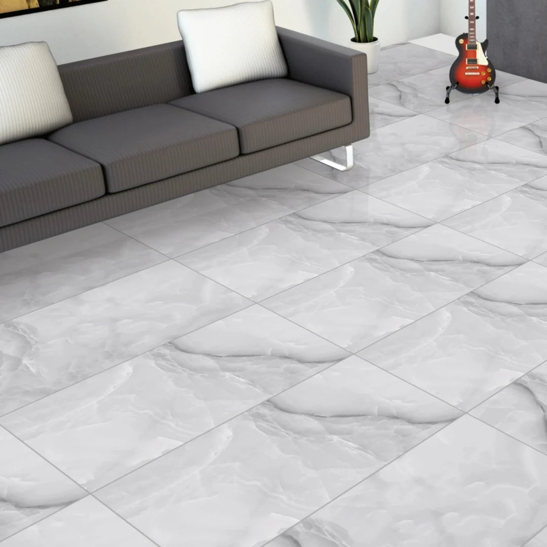 48.96 SQM Pallet Deal: Lumix silver Gloss Porcelain 60x120cm Tiles