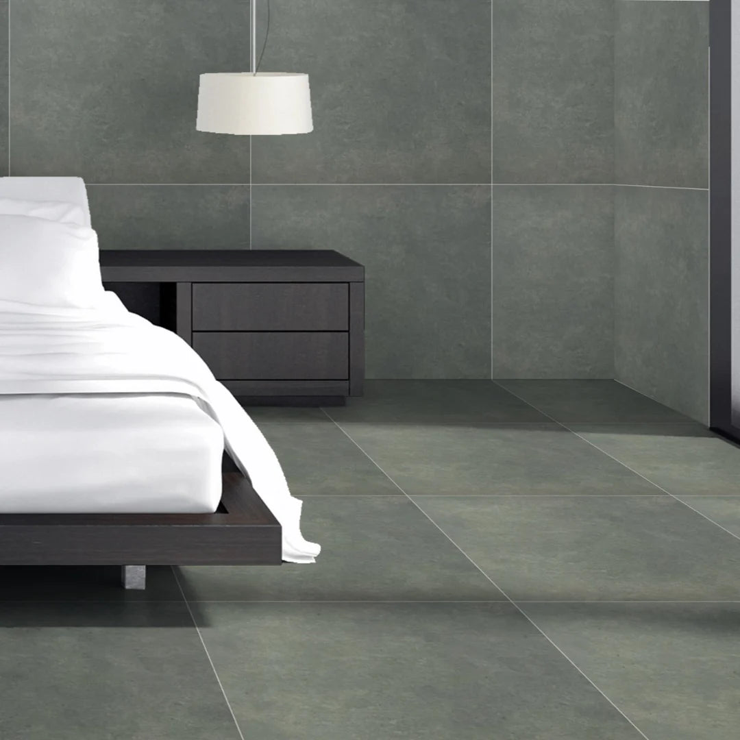 54.72 SQM Pallet Deal: Slate Ash Grey Concrete Porcelain 60x60cm Tiles
