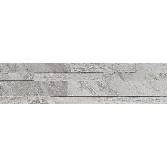 Oswald Grey Split Face Matt Porcelain Wall 150x610mm