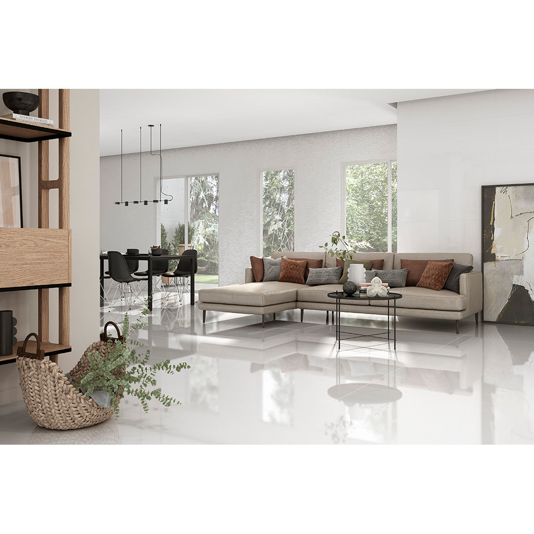 Pure 80x80 White Polished