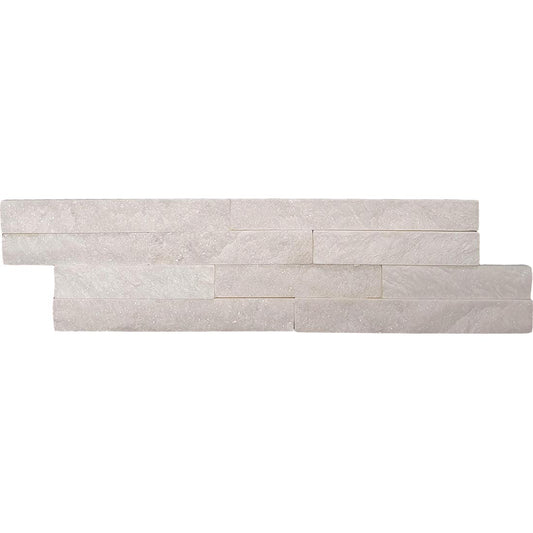 Split Face Quartz 10x36 Blanco Matt