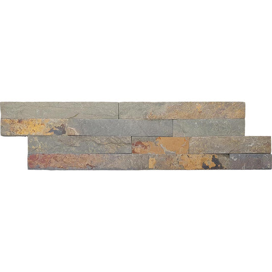 Split Face Rustic Slate 10x36 Multi Matt