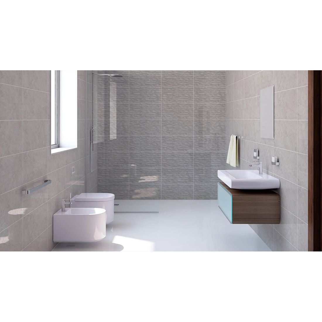 Saturn Decor 30x60 Grey Gloss
