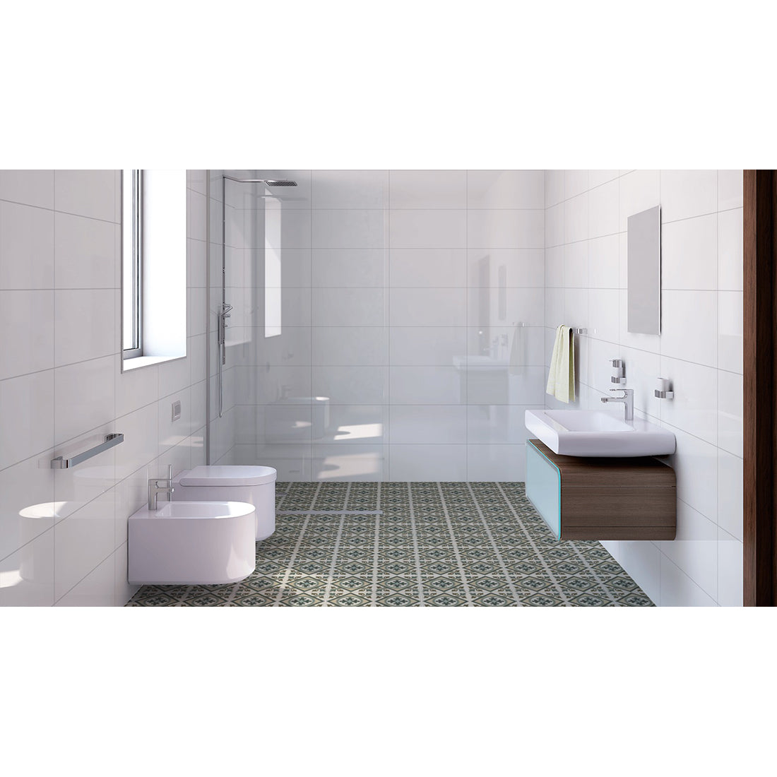 German 30x60 White Matt Rectified